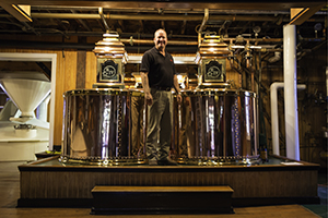 Maker's Mark Master Distiller Greg Davis in the still house. Photo ©2015 by Mark Gillespie.
