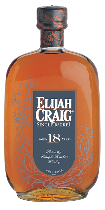 Elijah Craig 18 Year Old Single Barrel Bourbon. Image courtesy Heaven Hill.