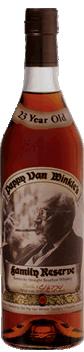 Pappy Van Winkle's Family Reserve 23 Year Old Bourbon. Image courtesy Old Rip Van Winkle Distillery. 