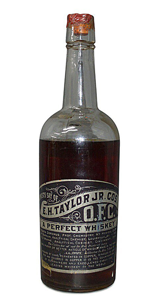 The E.H. Taylor O.F.C. whiskey to be auctioned at Skinner in Boston October 20, 2015. Image courtesy Skinner, Inc. 