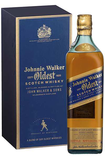 An original bottle of Johnnie Walker Oldest from the 1980's. Image courtesy Diageo. 