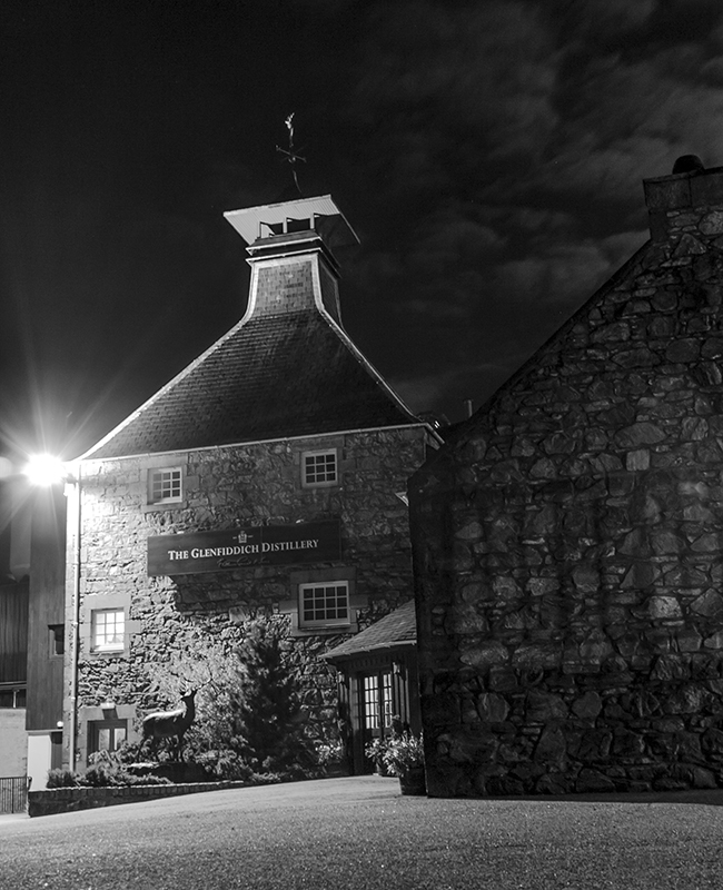 The Glenfiddich Distillery in Dufftown, Scotland. Photo ©2015 by Mark Gillespie.