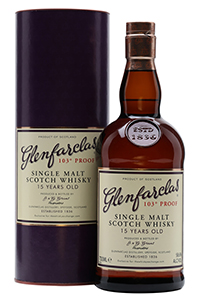 Glenfarclas 15 103º Proof. Image courtesy Speciality Drinks Ltd./The Whisky Exchange. 