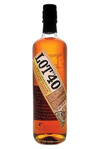 Lot No. 40 Canadian Whisky. Image courtesy Corby Spirits & Wine.