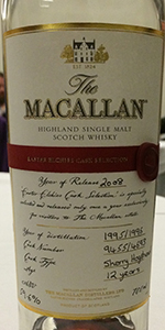 The Macallan Easter Elchies Cask Selection 2008. Photo ©2015 by Mark Gillespie.