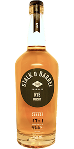 Stalk & Barrel Rye Whisky. Image courtesy Still Waters Distillery. 