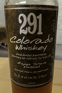 291 Colorado Whiskey. Photo ©2016, Mark Gillespie.