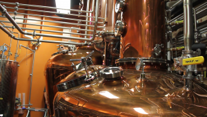 The stills at Heaven Hill's Evan Williams Bourbon Experience in Louisville, Kentucky. Photo ©2014 by Mark Gillespie.