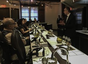 Brendan McCarron leads a tasting during an Ardbeg Night event in New York City May 25, 2016. Photo ©2016, Mark Gillespie/CaskStrength Media.