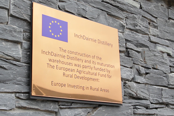 Scotland's InchDairnie Distillery received European Union funding for its construction. Photo ©2016, Mark Gillespie/CaskStrength Media. 