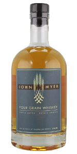 John Myer Four Grain Whiskey. Image courtesy Myer Farm Distillery. 