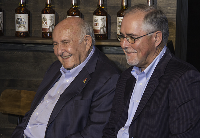 Wild Turkey Master Distillers Jimmy (L) and Eddie Russell during an event September 7, 2016 in New York City., Photo ©2016, Mark Gillespie, CaskStrength Media. 