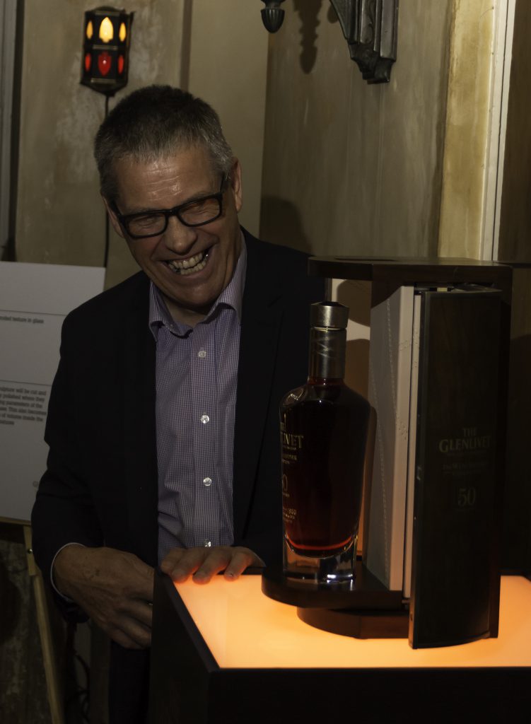 The Glenlivet's Alan Winchester unveils the 1966 Winchester Collection single malt September 29, 2016 in New York City. Photo ©2016, Mark Gillespie, CaskStrength Media.