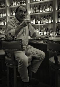 Charles Maclean at the Craigellachie Hotel bar. Photo ©2014, Mark Gillespie/CaskStrength Media.