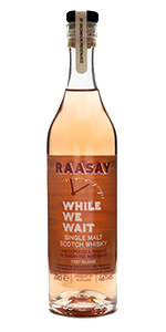 Raasay "While We Wait" Single Malt. Image courtesy R&B Distillers.