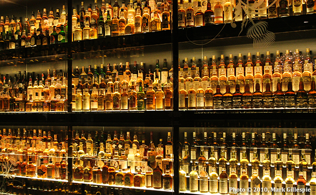 Part of the Claive Vidiz Collection on display at the Scotch Whisky Experience in Edinburgh, Scotland. Photo by Mark Gillespie, © 2010.