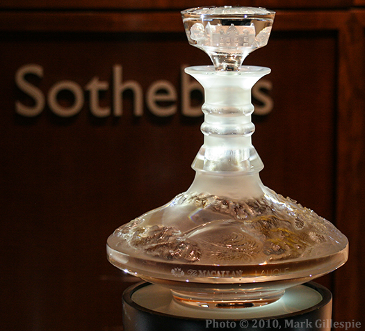 The Macallan 64 in Lalique decanter that sold for a world-record $460,000 to benefit Charity: Water.