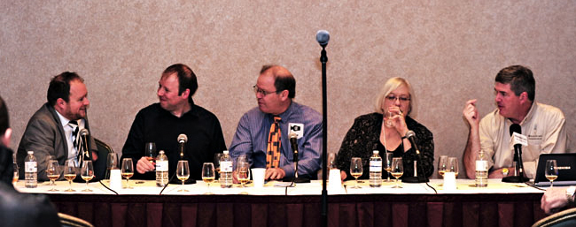 The Tasting Panel at the Victoria Whisky Festival during our live webcast.
