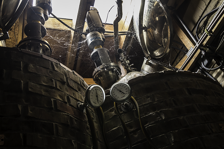 Spiderman might feel right at home in the original Balcones Distillery in Waco, Texas. Balcones moved to its new distillery last year, and has yet to decide what will happen to the equipment at its original site. Photo ©2017, Mark Gillespie/CaskStrength Media.