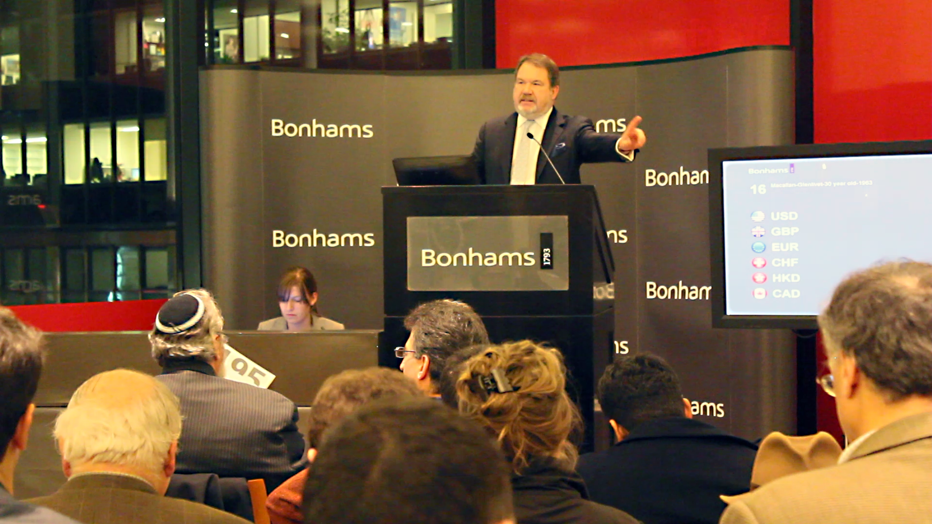 A Bonhams whisky auction in New York City. Photo ©2011 by Mark Gillespie.