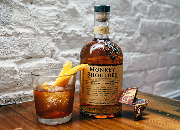The Monkey Shoulder Old Fashioned. Image courtesy William Grant & Sons.