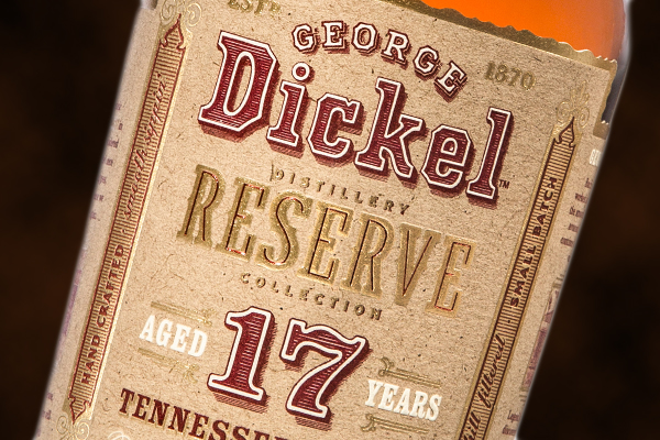 The label for George Dickel Distillery Reserve. Image courtesy Diageo.