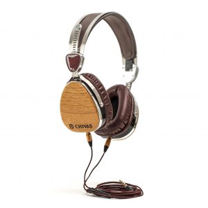 LSTN Sound's Chivas Whisky Barrel Troubador headphones. Image courtesy LSTN Sound.