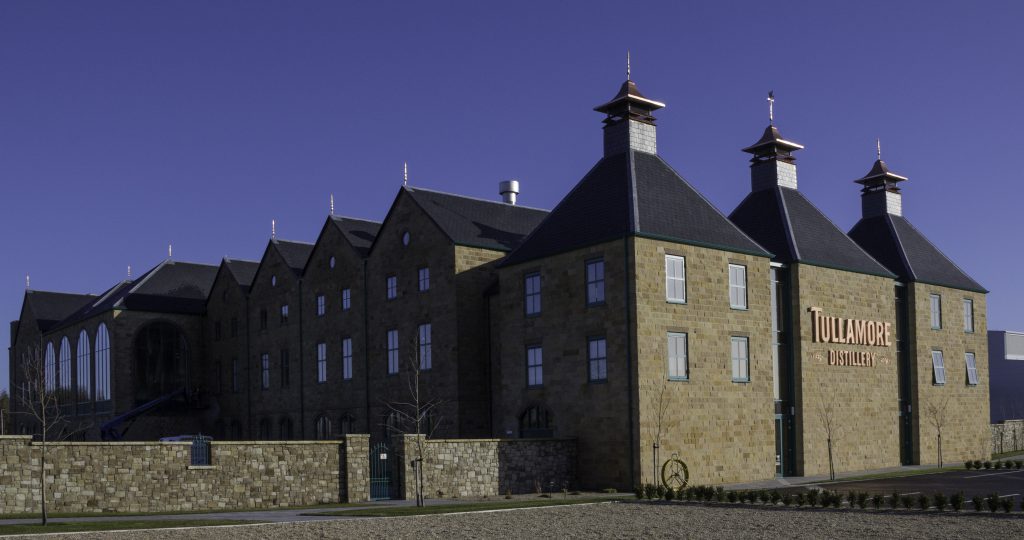 The William Grant & Sons-owned Tullamore D.E.W Distillery in Tullamore, Ireland. Photo ©2016, Mark Gillespie/CaskStrength Media. 