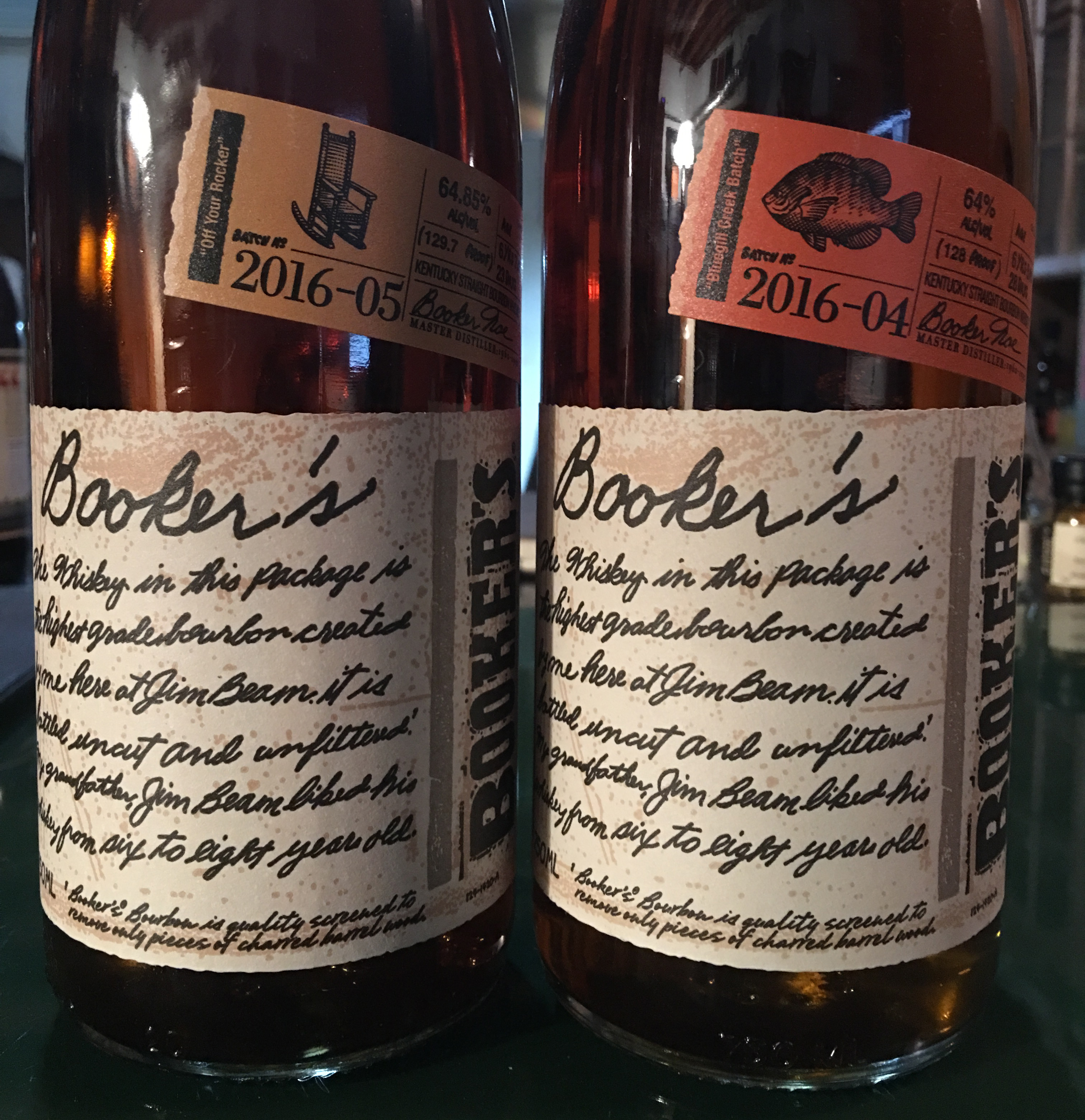 Booker's Bourbon bottles. Photo ©2016, Mark Gillespie/CaskStrength Media.