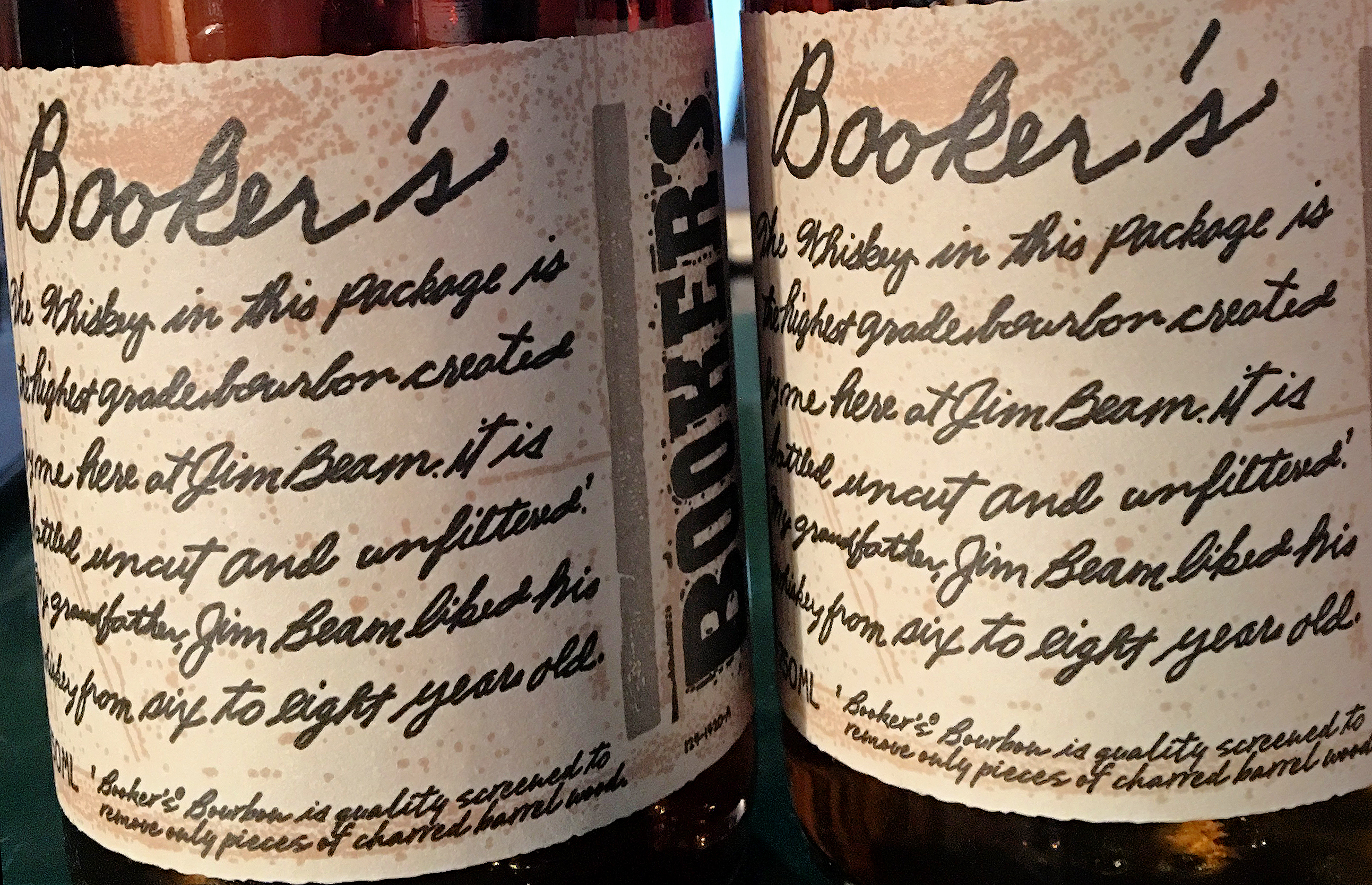 Booker's Bourbon labels. Photo ©2016, Mark Gillespie/CaskStrength Media.