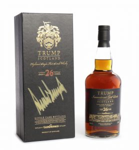 The "Trump Scotland" whisky to be auctioned at McTear's in Glasgow on January 13, 2017. Image courtesy McTear's.