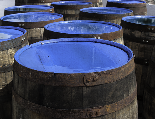 Barrels at Islay's Kilchoman Distillery on June 1, 2010. Photo ©2010, Mark Gillespie/CaskStrength Media.