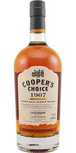 Cooper's Choice 1967 Lochside. Image courtesy The Vintage Malt Whisky Company.