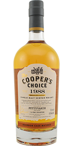 Cooper's Choice 1988 Pittyvaich. Image courtesy The Vintage Malt Whisky Company.