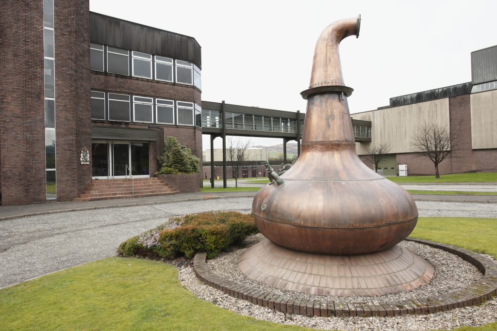 The Chivas Brothers Kilmalid blending and bottling facility in Dumbarton, Scotland. Image courtesy Chivas Brothers.