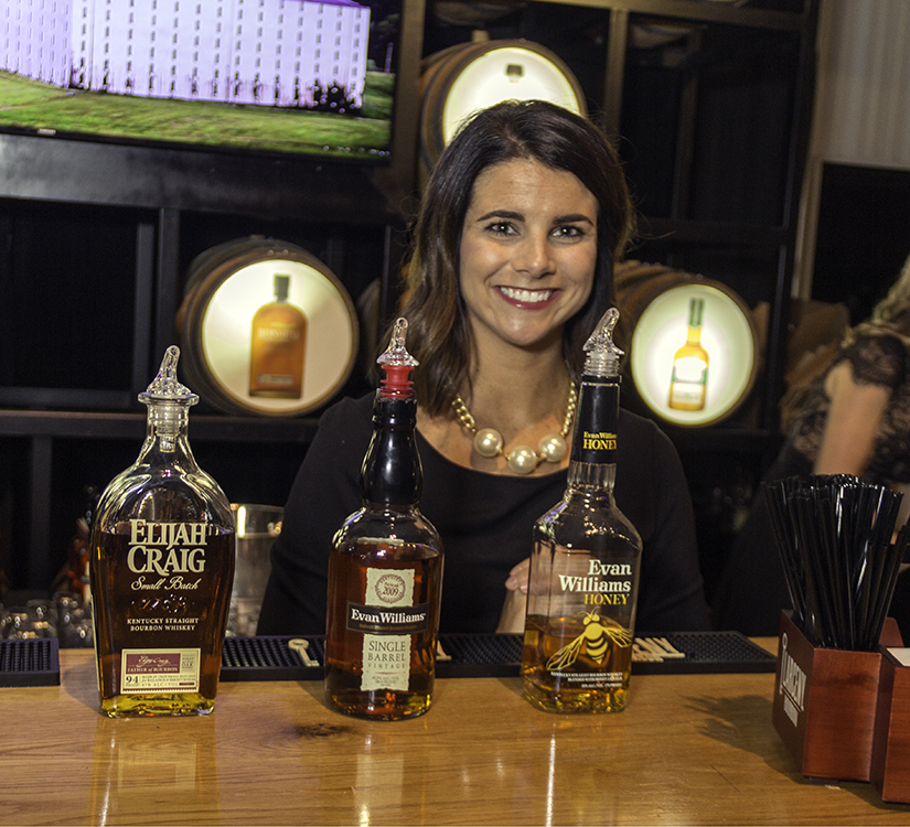 One of Heaven Hill's bartenders during the All-Star Bourbon Sampler at the Kentucky Bourbon Festival in Bardstown, Kentucky. Photo ©2017, Mark Gillespie/CaskStrength Media.