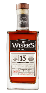 J.P. Wiser's 15. Image courtesy Corby Spirit & Wine.