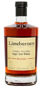 Limeburners Port Cask Finish. Image courtesy Great Southern Distillery.