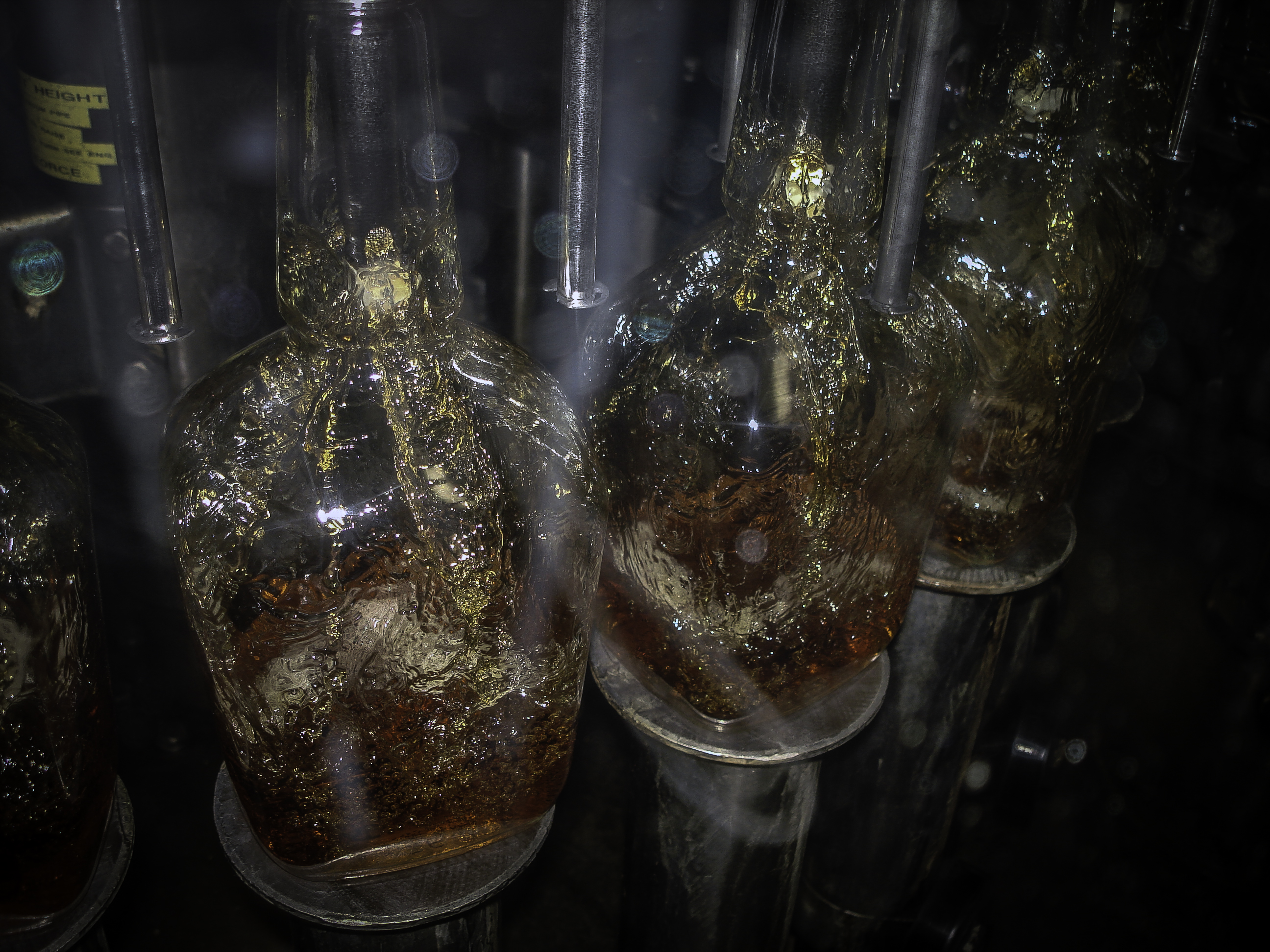 Maker's Mark Bourbon bottles being filled with whisky in Loretto, Kentucky. File photo ©2018, Mark Gillespie/CaskStrength Media.