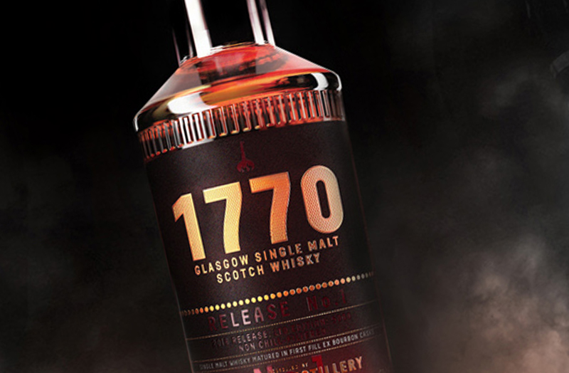 The Glasgow Whisky Company's 1770 Single Malt to be released later this year. Image courtesy The Glasgow Distillery Company.