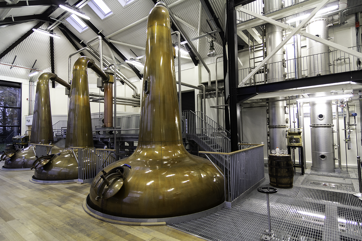 The still room at the Royal Oak Distillery in County Carlow, Ireland. Photo ©2018, Mark Gillespie/CaskStrength Media.