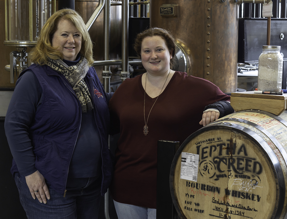 Joyce and Autumn Nethery of Jeptha Creed Distillery. Photo ©2019, Mark Gillespie/CaskStrength Media.