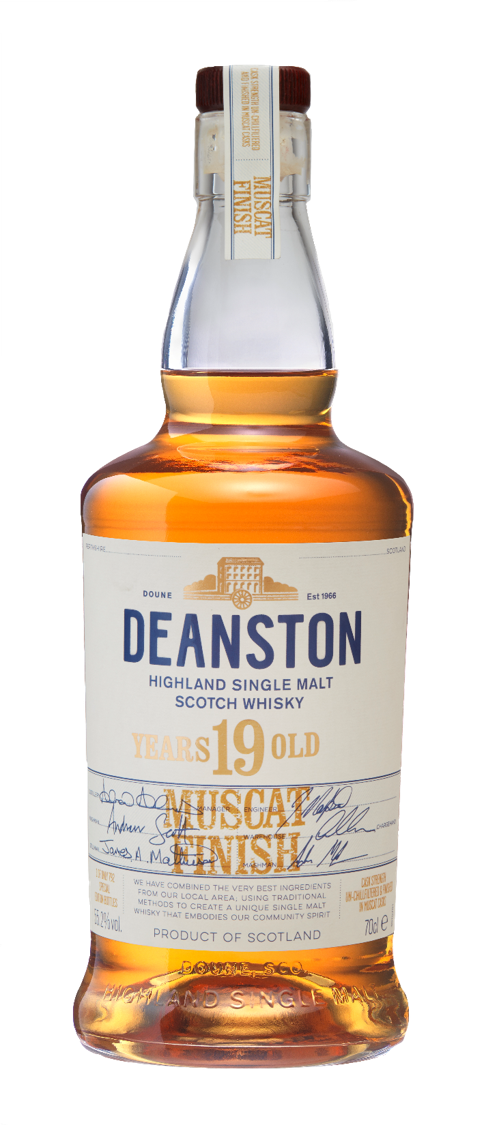 Deanston 1999 Muscat Cask Finish. Image courtesy Deanston/Distell.