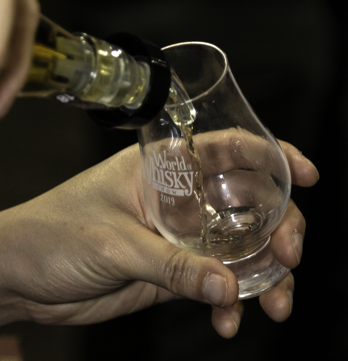 A whisky being poured at the Wonderful World of Whisky Show in Cornwall, Ontario March 23, 2019. Photo ©2019, Mark Gillespie/CaskStrength Media.