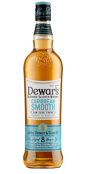 Dewar's Caribbean Smooth Blended Scotch Whisky. Image courtesy John Dewar & Sons/Bacardi.