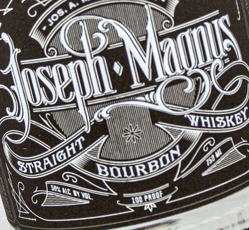 The label for Joseph A. Magnus Bourbon. Image ©2018, Mark Gillespie/CaskStrength Media.