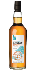 anCnoc 125th Anniversary 16 Years Old Single Malt Scotch Whisky. Image courtesy anCnoc/Inver House.