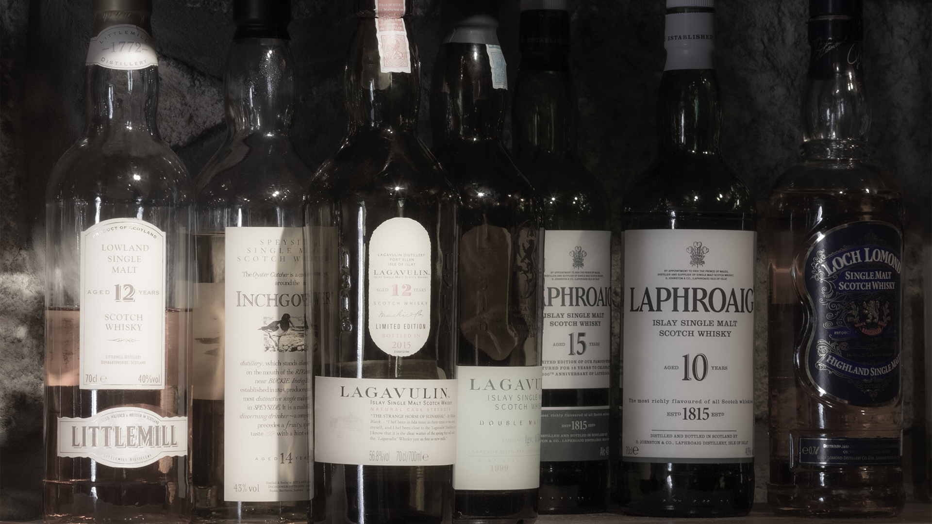 Scotch Whisky bottles on a shelf. File photo ©2020, Mark Gillespie/CaskStrength Media.