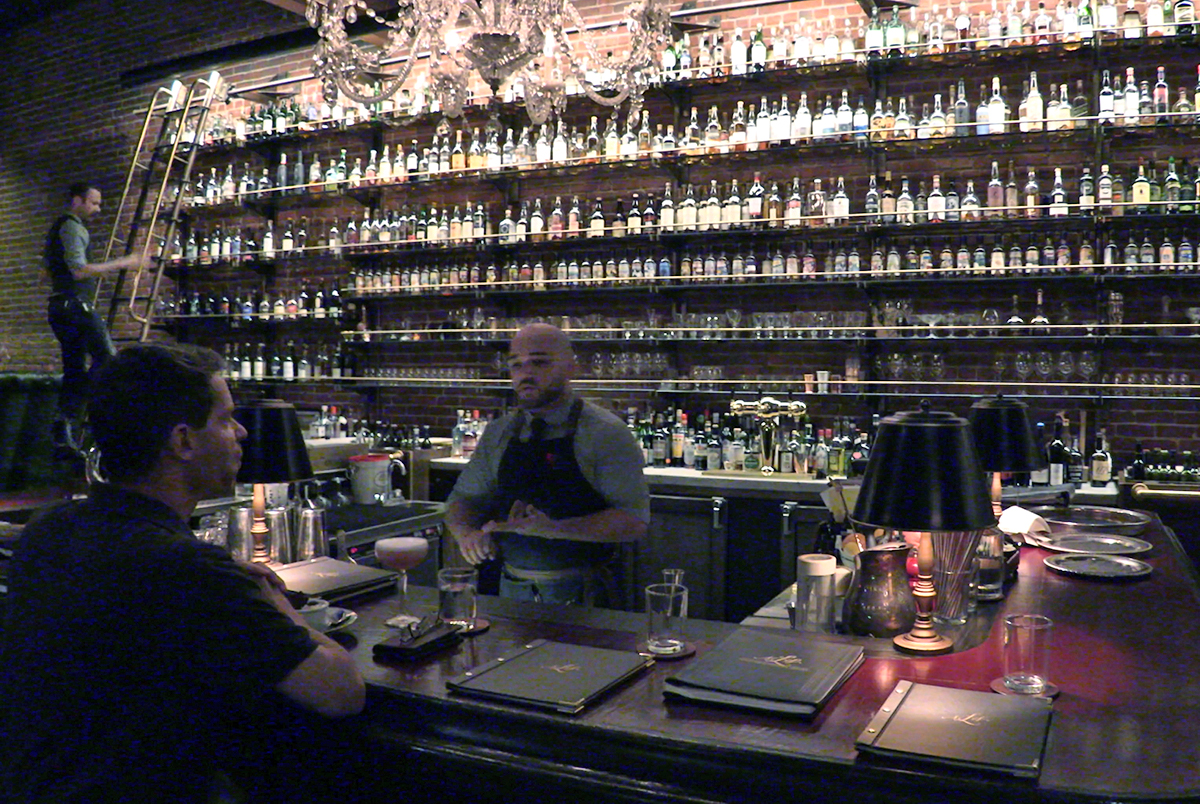 The bar at the Multnomah Whisky Library in Portland, Oregon. File photo ©2020, Mark Gillespie/CaskStrength Media.