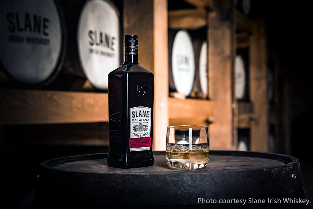 A bottle of Slane Irish Whiskey. Image courtesy Slane/Brown-Forman.
